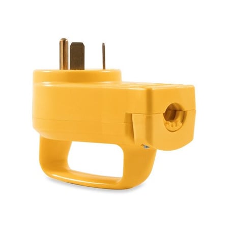 Camco 30AMP POWERGRIPREPLACEMENT MALE PLUG 125V/3750W, CCSAUS, BULK 55242